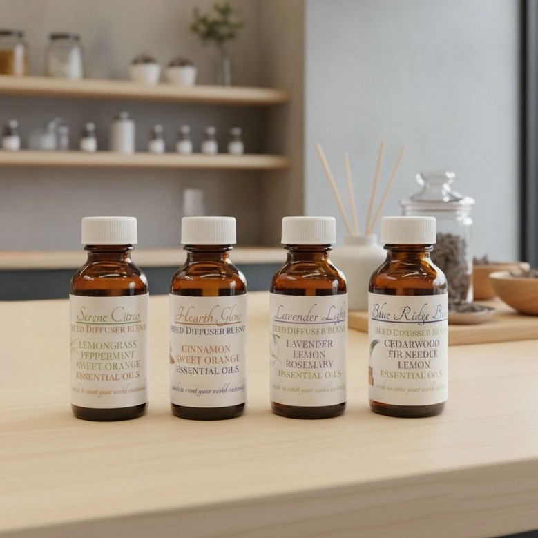 Essential oil Blends - Natural Aromatherapy Oils for Reed Diffuser & Personal Use