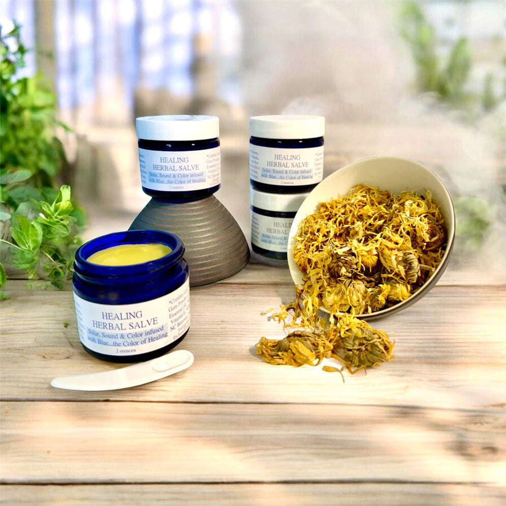 Healing Herbal Salve - Natural Beeswax Skin Balm - Soothing & Restorative Care
